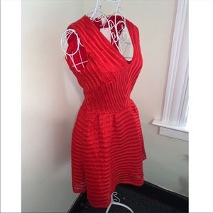 Red a-line dress NWT